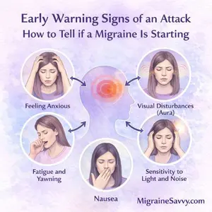 Early signs of migraine headaches can appear hours or days before an attack. Learn the warning symptoms so you can act early and reduce migraine severity.
