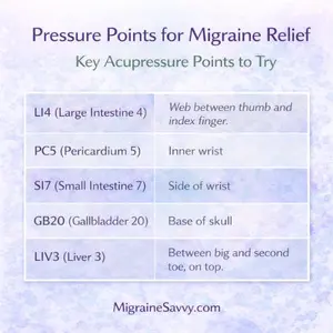 Get the best pressure points for migraine relief to help reduce frequency and severity. Learn exact locations, proper techniques and a step-by-step routine.