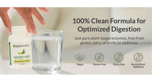 BiOptimizers MassZymes for optimal digestion of protein, fats and carbohydrates