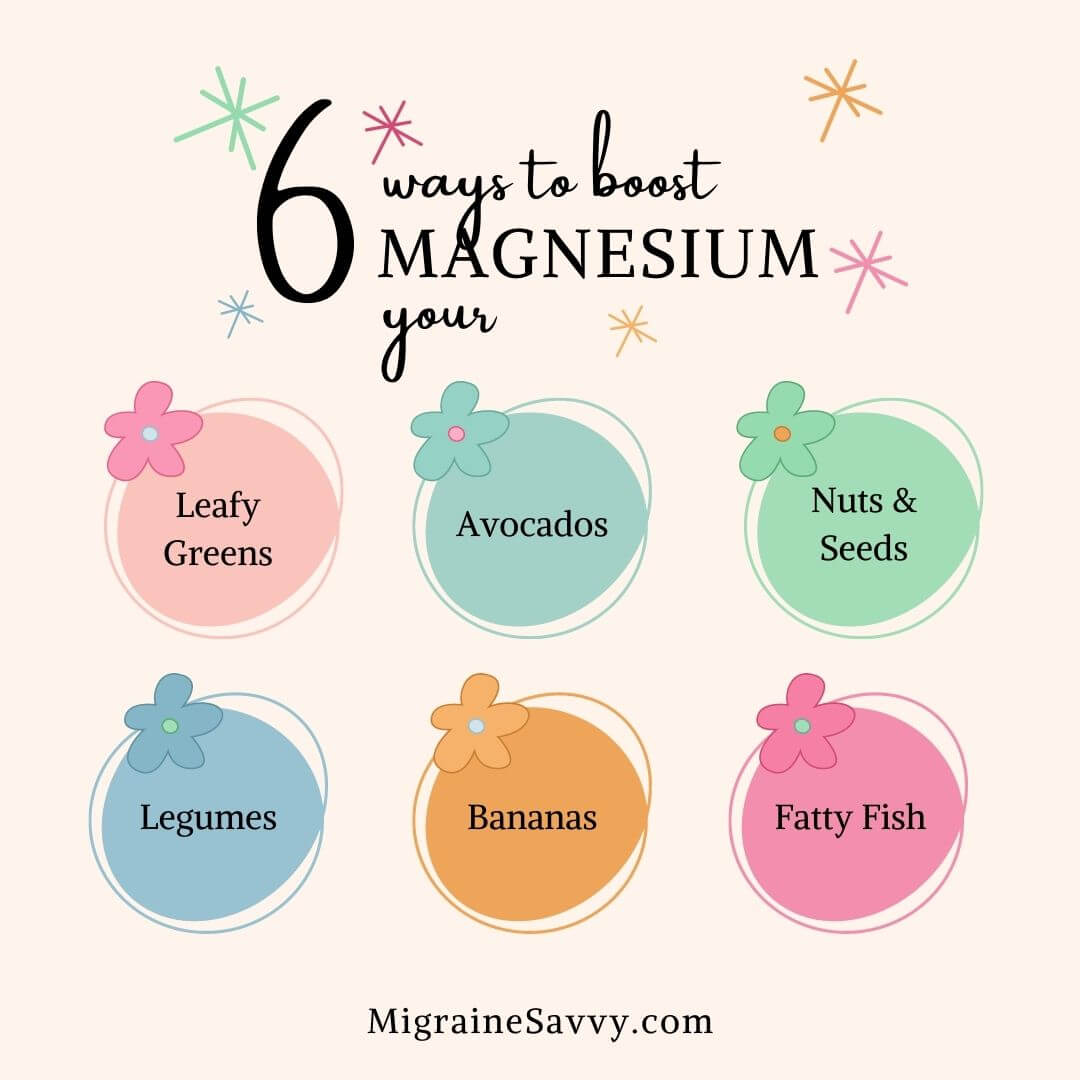 6 foods high in magnesium to help improve migraine