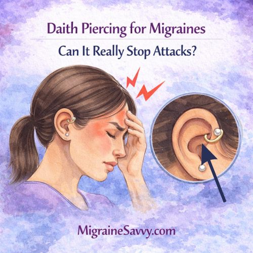 Daith piercing for migraines ear cartilage inner fold placement