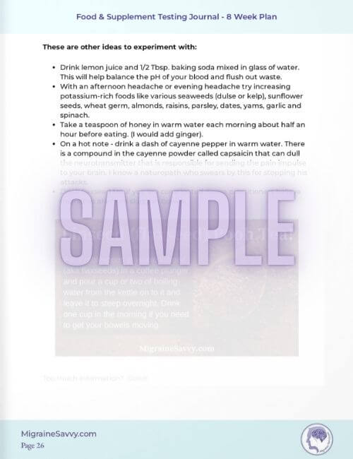 Other Remedies Sample @migrainesavvy