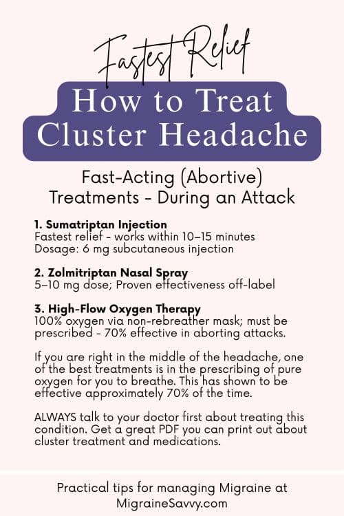 How to Treat Cluster Headaches: 3 Effective Treatments at MigraineSavvy.com