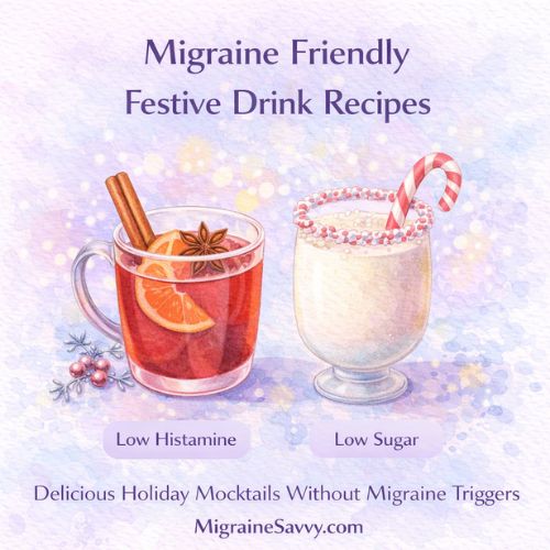 Migraine Drink Recipes that are nonalcoholic, low histamine and low sugar