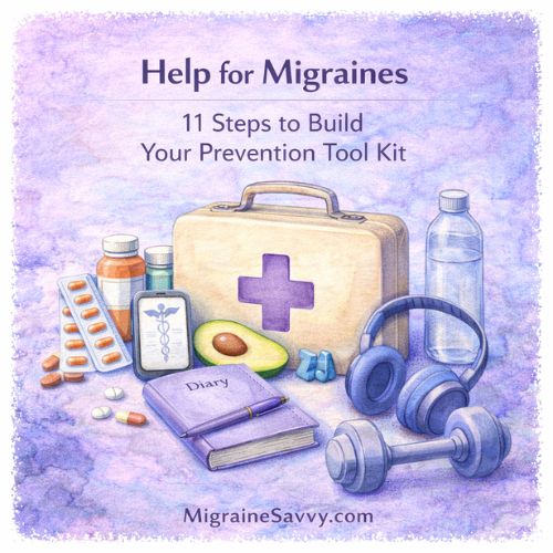 11 simple steps to help you build your own migraine prevention tool kit so you can feel more in control and supported each day.