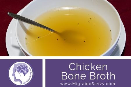 Chicken Bone Broth Recipe @migrainesavvy