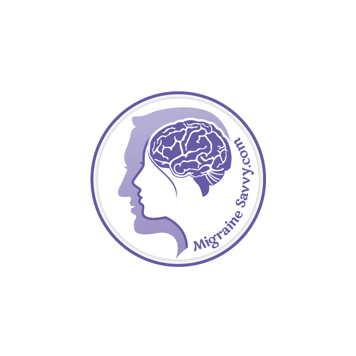 MigraineSavvy.com Logo with both men and women because migraine does not discriminate.