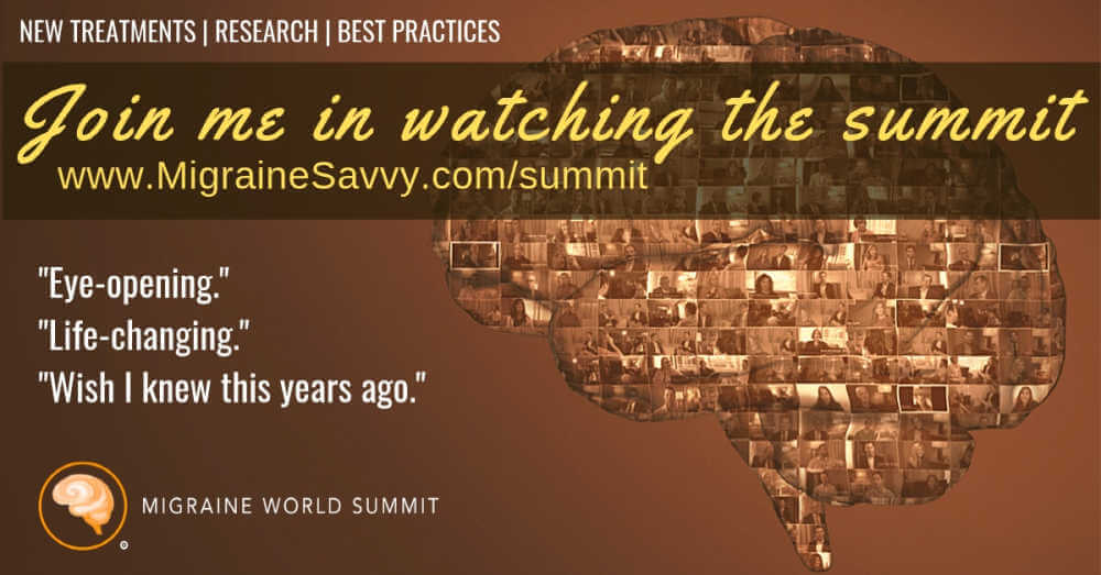 Get the Migraine World Summit right now. Register here @migrainesavvy