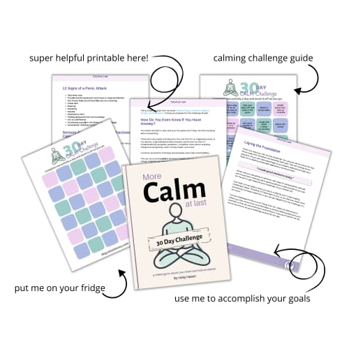 Learn natural ways to reduce anxiety in this 30-day challenge. In store now.