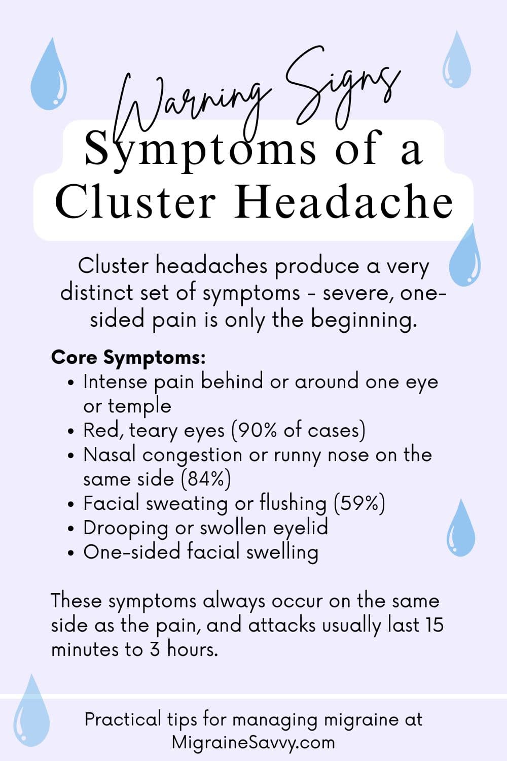 Symptoms of a Cluster Headache: Warning Signs You Should Know